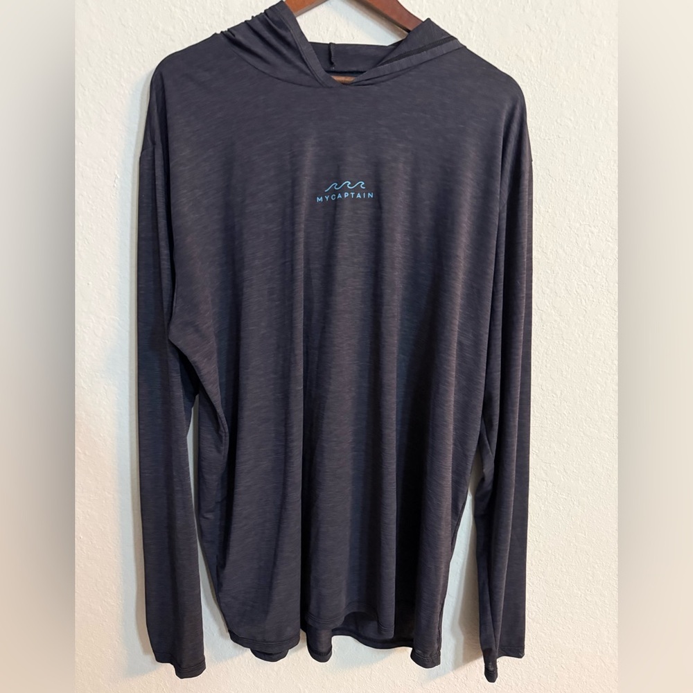 OceanTec “My Captain” Long Sleeve Lightweight Men's Hooded Sun Shirt - Picture 2 of 7